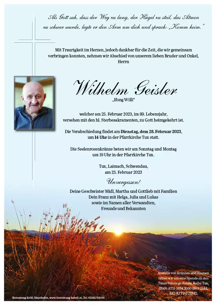 Parte von Wilhelm Geisler